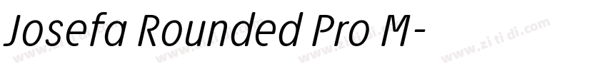 Josefa Rounded Pro M字体转换